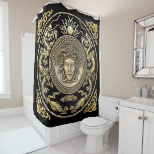 Medusa Oriental Aubusson Designer Area  Shower Curtain