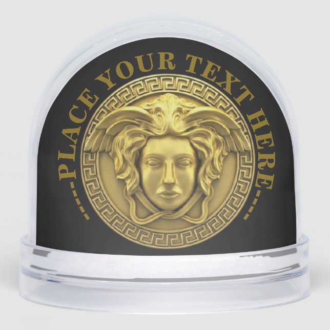 Medusa Personalised Greek Gorgon Keepsake Snowglobe (Front)