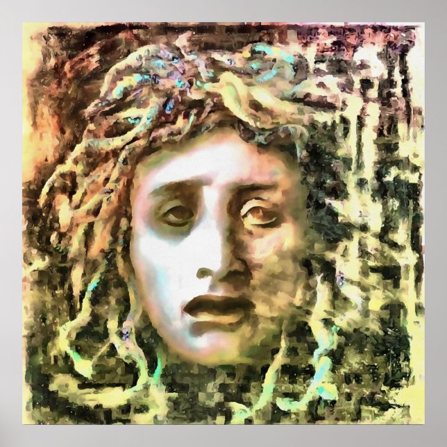 Medusa Portrait of a Gorgon Poster (Front)