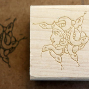 Medusa Rubber Stamp