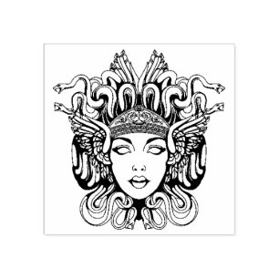 Medusa Rubber Stamp