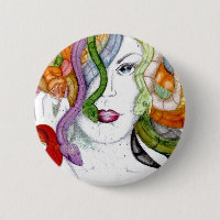 Medusa snake hair badge