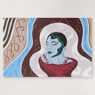 Medusa Snake Lady - Half Lady Half Snake Jigsaw Puzzle