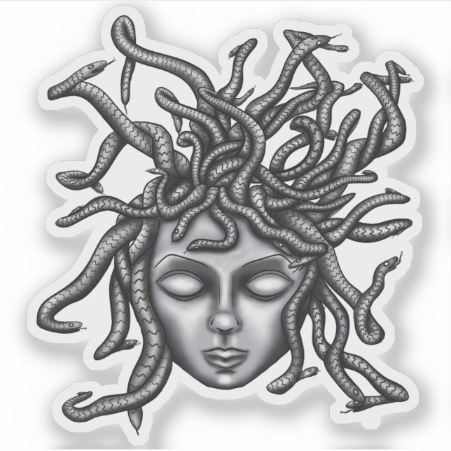 Medusa Statue, Greek Sculpture, Mythology (Front)