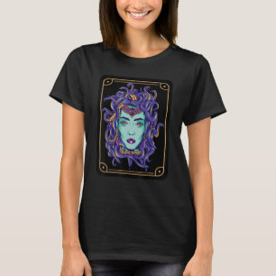 Medusa Tarot Card Ancient Greek Snakes Greek Mytho T-Shirt