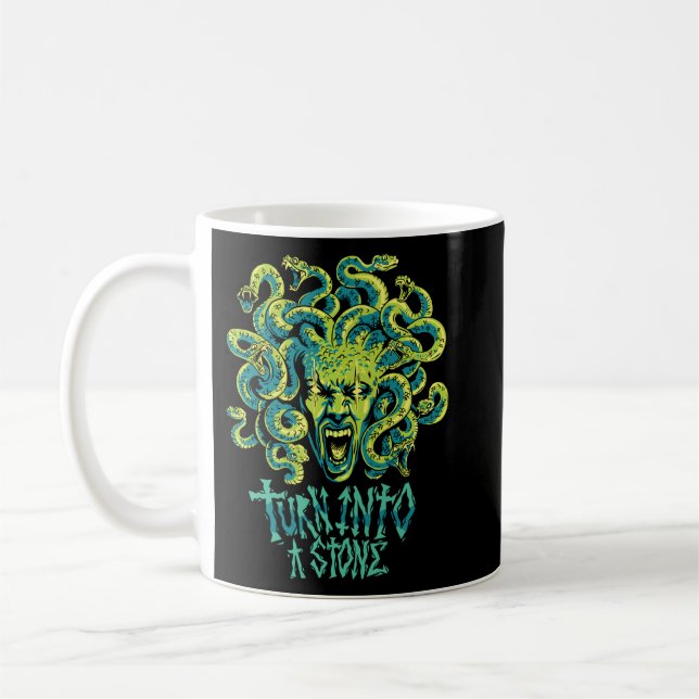 Medusa Turn Into Stone Coffee Mug (Left)