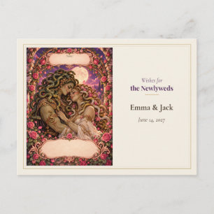 Medusa Wedding Guest Book Wishes Postcard