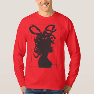 Medusa's Ink: Hand-Drawn Mythical Design T-Shirt