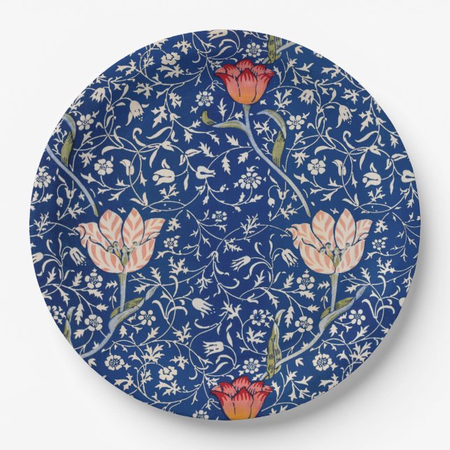 Medway Pattern (by William Morris) Paper Plate (Front)