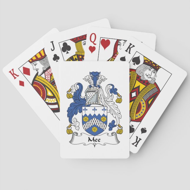 Mee Family Crest Playing Cards (Back)