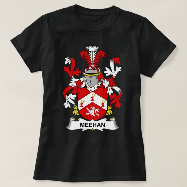 Meehan Coat of Arms  Family Crest Premium  T-Shirt (Design Front)