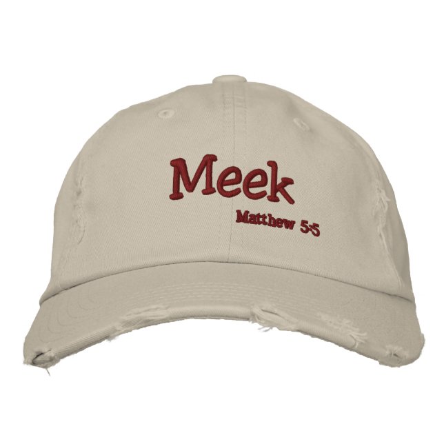 MEEK Bible Quotes Customise it Embroidered Hat (Front)