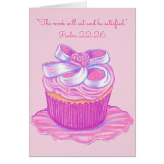 Meek Eat & Be Satisfied~Scripture~Cupcake
