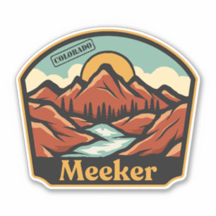 Meeker, Colorado Sticker