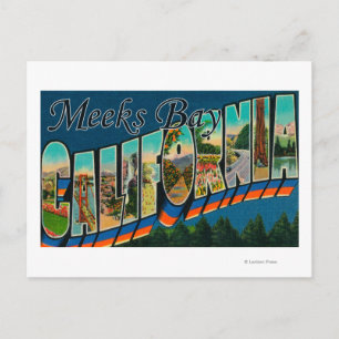 Meeks Bay, California - Large Letter Scenes Postcard