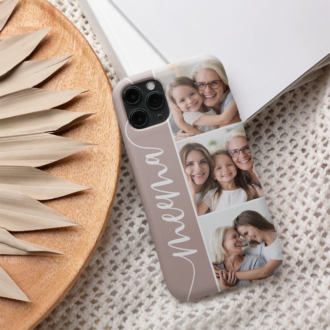 Meema Script Grandma Photo Collage Case-Mate iPhone Case (Creator Uploaded)