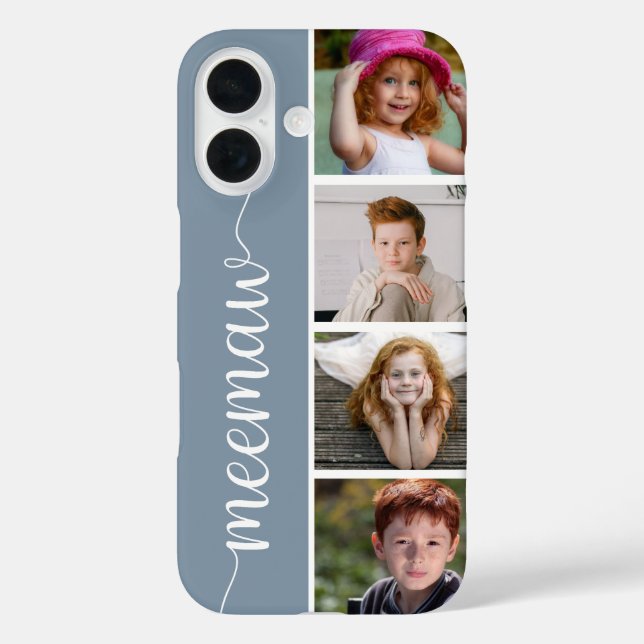 Meemaw 4 Photo Case-Mate iPhone Case (Back)