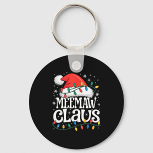 Meemaw Claus Funny Xmas Christmas Grandma Holiday Key Ring