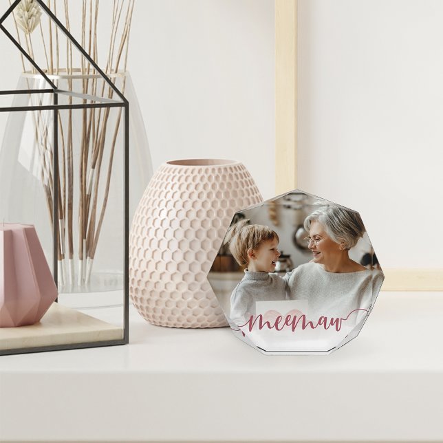 Meemaw | Grandma Script Overlay Photo Block (Creator Uploaded)