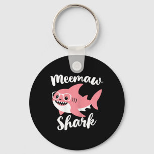 Meemaw Shark Mother's Day Grandma Funny Mee-maw Key Ring