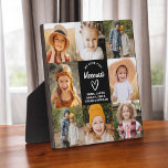 Meemaw We Love You Hearts Modern Photo Collage Plaque<br><div class="desc">The Meemaw We Love You Heart Modern Photo Collage Plaque is a touching and personalised gift that showcases your love for your grandmother. This beautifully designed plaque features a heart-shaped photo collage, allowing you to add your favourite family pictures in a modern and stylish layout. The heartfelt "We Love You,...</div>