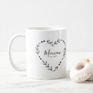 Meemaw Year Est. Coffee Mug