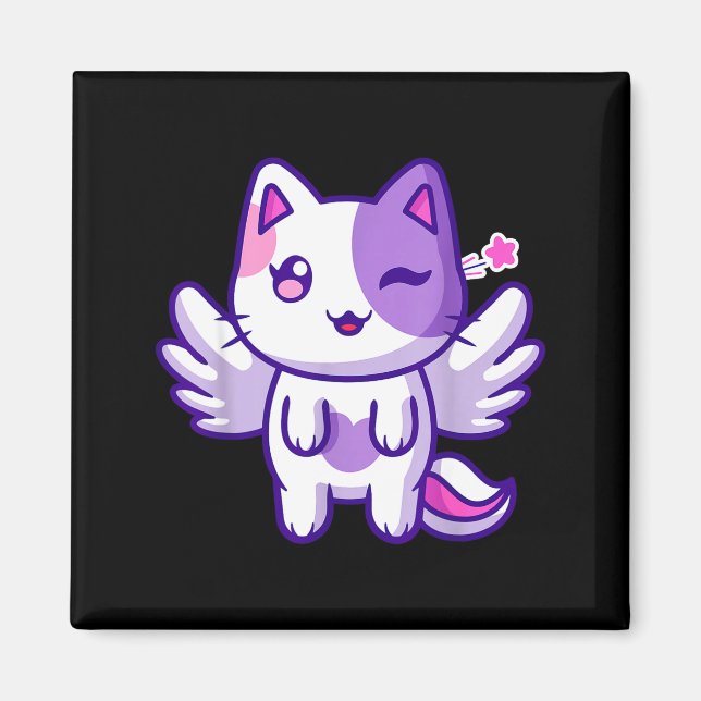 Meemeow Cute Cat Plu-shirt  Magnet (Front)