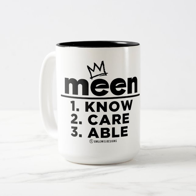 MEEN Two-Tone COFFEE MUG (Front Left)