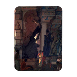 Meenakshi Temple in Madurai, Hiroshi Yoshida Magnet