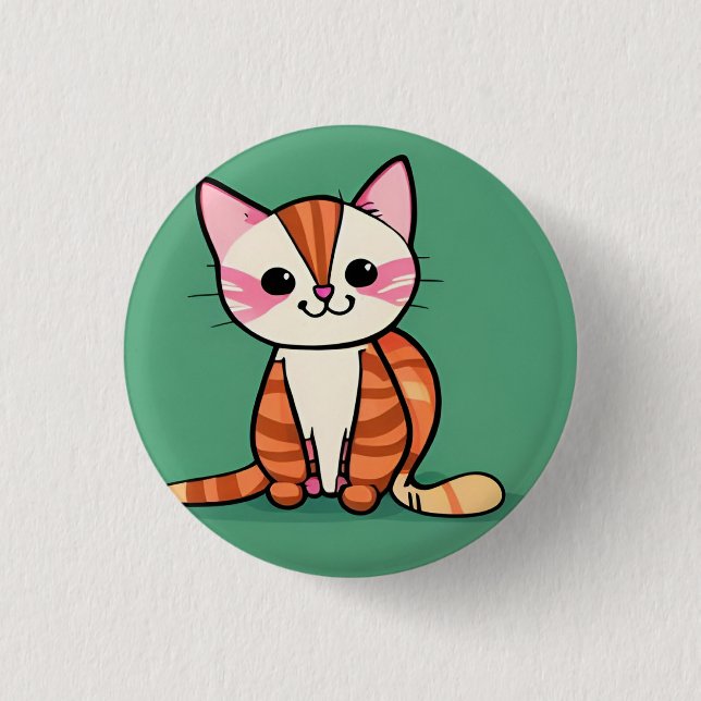 Meeow! 3 Cm Round Badge (Front)