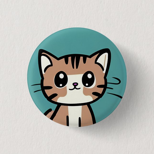 Meeow! 3 Cm Round Badge (Front)