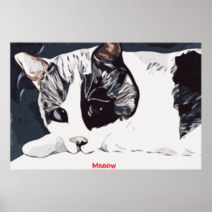 Meeow Cat  Poster