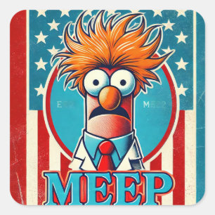 MEEP Trump Square Sticker