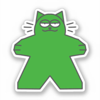 Meeple Cat Sticker