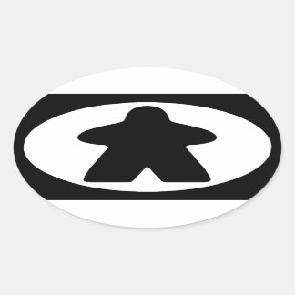 Meeple Nation Oval Sticker