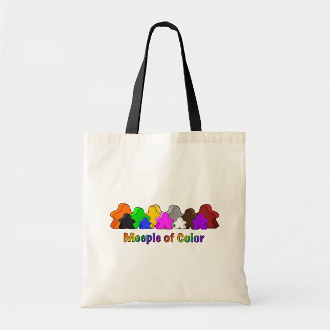 Meeple of Colour - Colourful Tote Bag (Front)