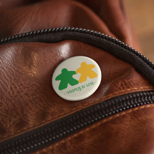 Meeples in Love, Green & Yellow Button