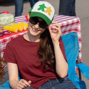 Meeples in Love, Green & Yellow Trucker Hat