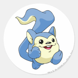 Meerca Blue Classic Round Sticker