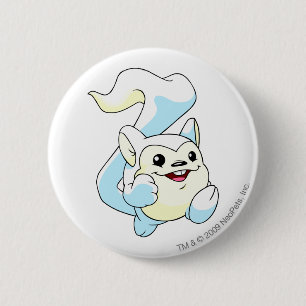Meerca White 6 Cm Round Badge