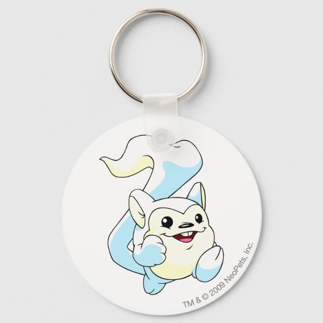 Meerca White Key Ring (Front)
