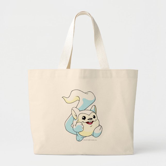 Meerca White Large Tote Bag (Front)