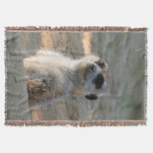 Meerkat 004 throw blanket
