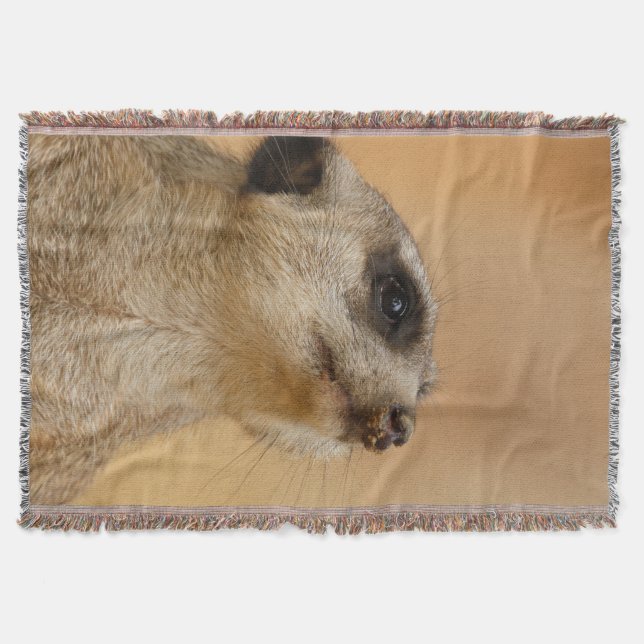 Meerkat 011 throw blanket (Front)