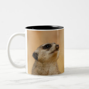 Meerkat 011 Two-Tone coffee mug