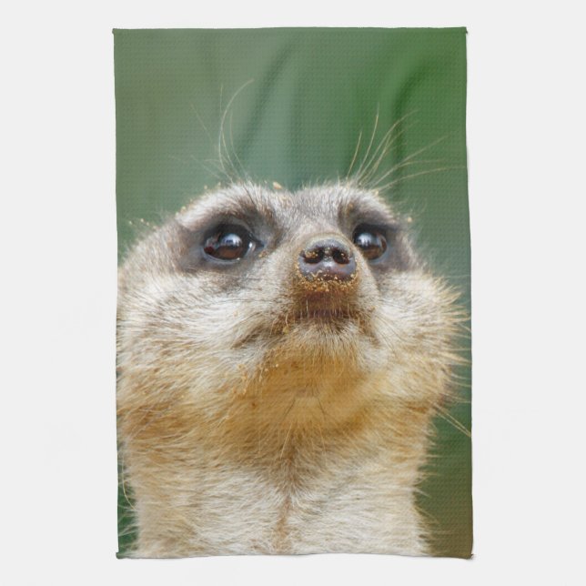Meerkat 012 tea towel (Vertical)