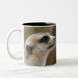 Meerkat 028 Two-Tone coffee mug