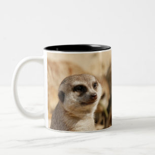Meerkat 052 Two-Tone coffee mug