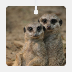 Meerkat 067 metal tree decoration