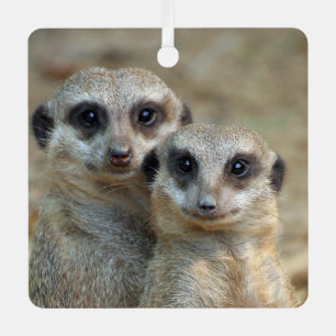 Meerkat 085 metal tree decoration